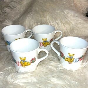 Christmas Corningware coffee mugs set of 4